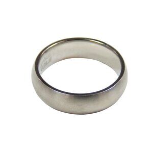 Inox Men's Stainless Steel Satin Ring